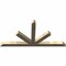 Ekena Millwork Saratoga Rough Sawn Timber Gable Bracket, Douglas Fir, 72"W x 36"H x 4"D x 4"F, 12/12 Pitch GBW072X36X0404SAR00RDF - alternate 4